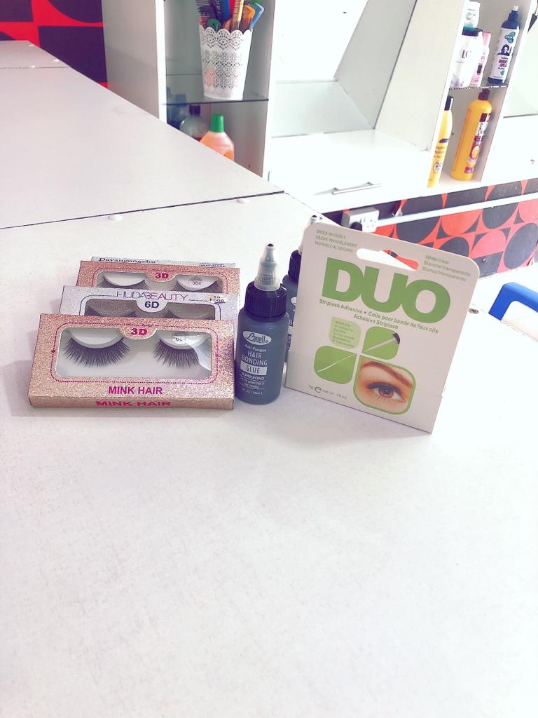 Mink Hair False Eyelashes Set