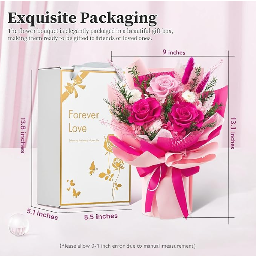 Forever Love Flower Bouquet with Gift Box
