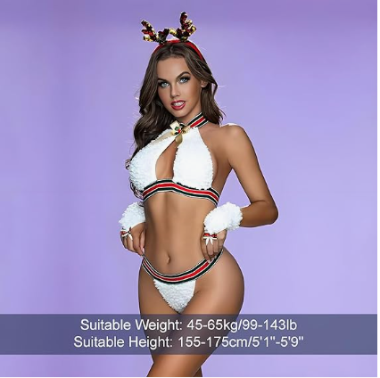 Festive Reindeer Lingerie Set