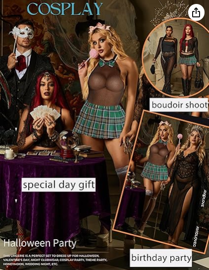 Cosplay Schoolgirl Outfit Set