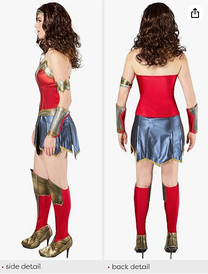 Wonder Woman Costume with free 50%  voucher to all items.