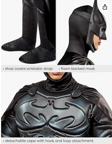 Batman Costume Set with free 50% voucher to all items.