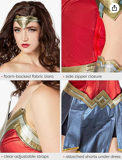 Wonder Woman Costume with free 50% voucher to all items.