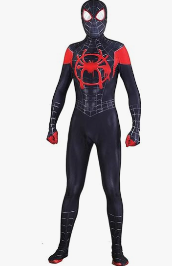 Miles Morales Spider-Man Costume with free 50% voucher to all items.