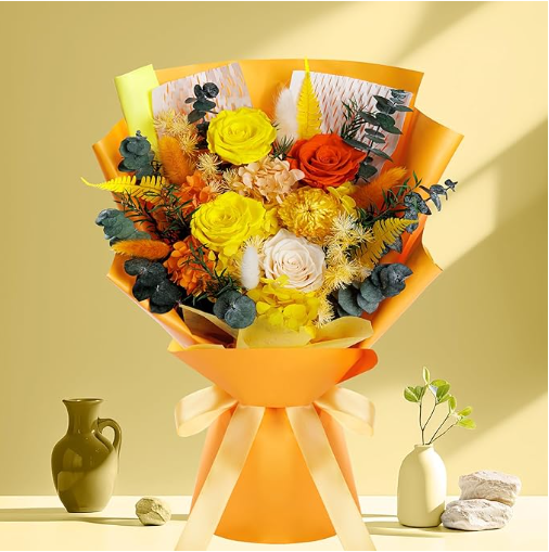 Vibrant Floral Bouquet in Decorative Vase