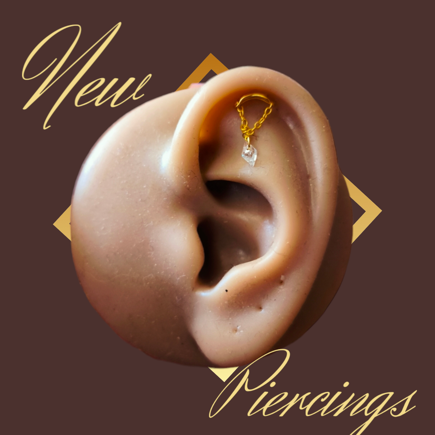 Nouveau piercing d'oreille