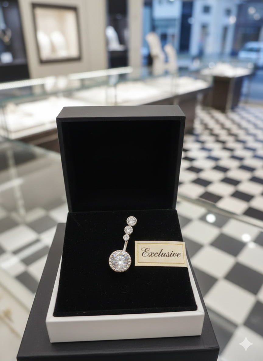 Bijou de nombril en cristal