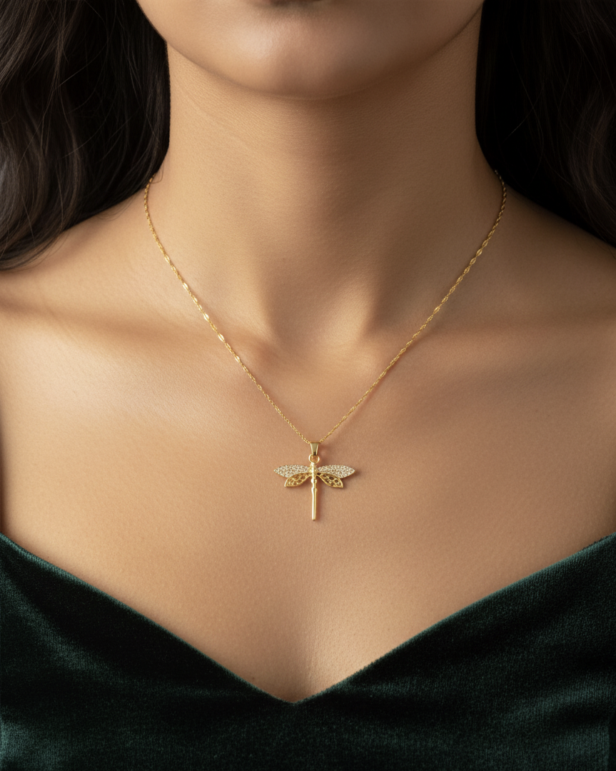 Collier libellule 