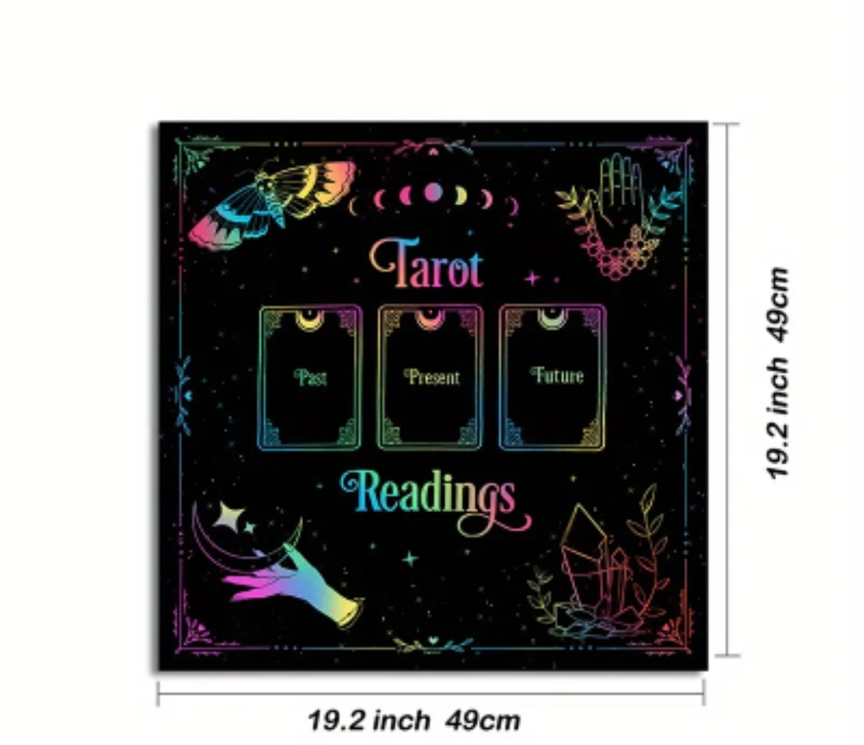 Tapis pour tirage de cartes de tarot