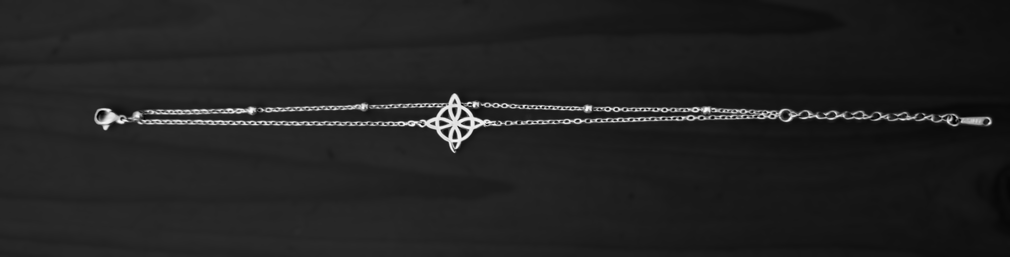 Bracelet de cheville argenté