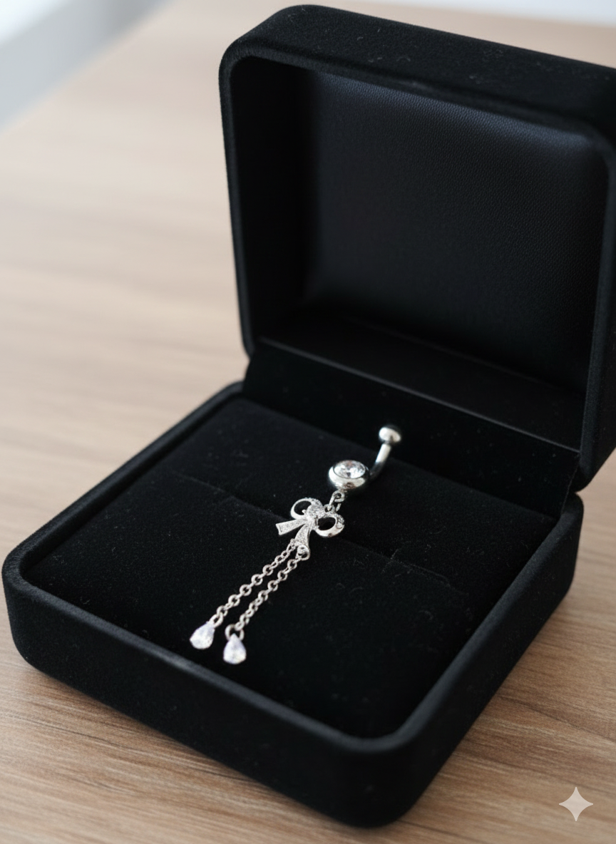 Piercing de nombril en argent