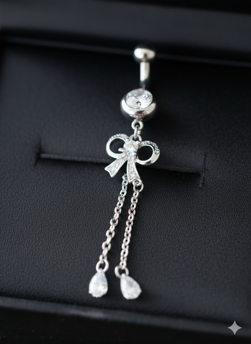 Piercing de nombril en argent