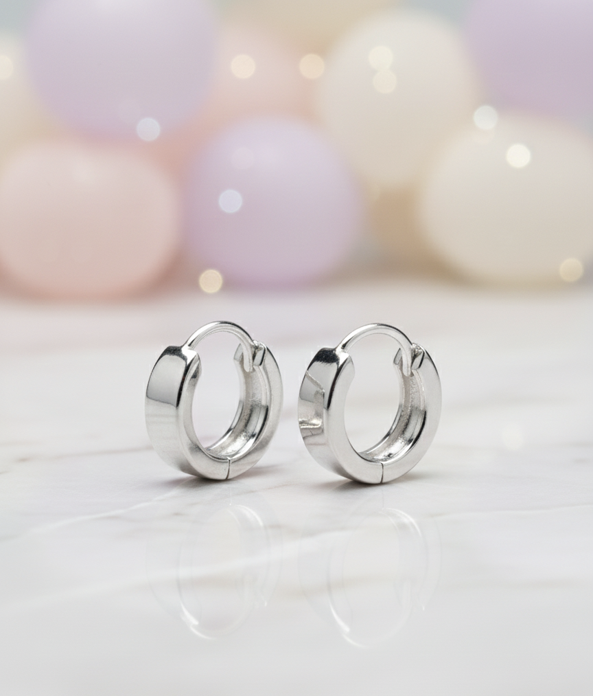 Boucles d'oreilles argenté 