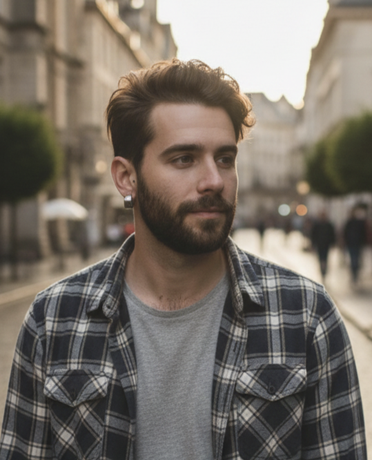 Boucles d'oreilles argenté 