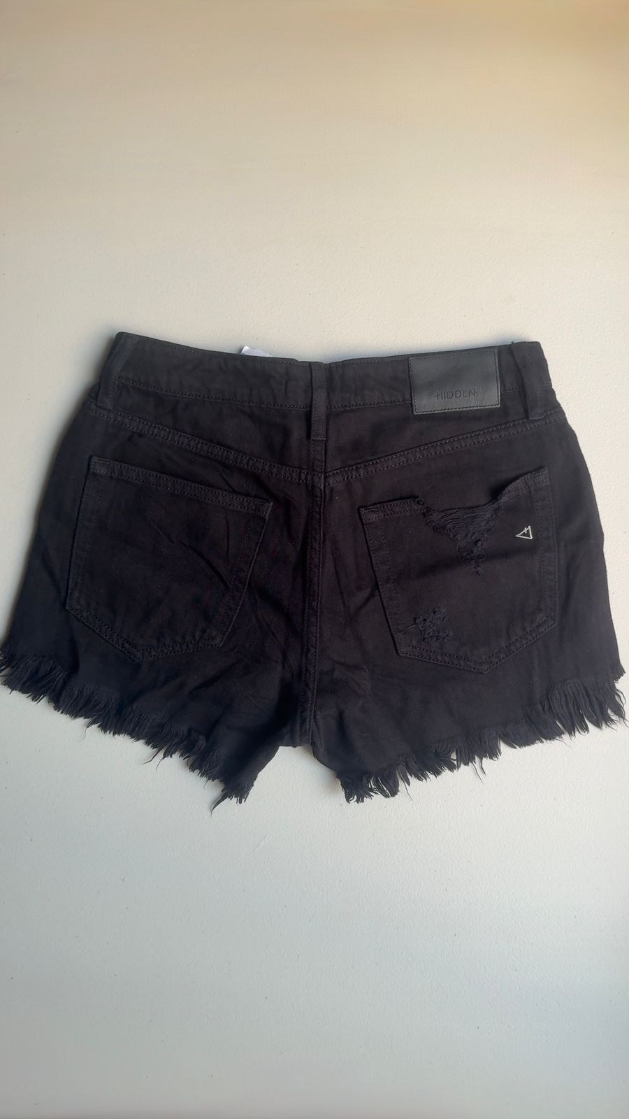 Short de mezclilla negro