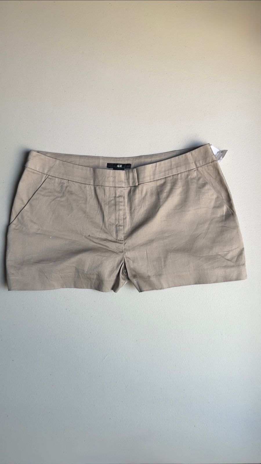 Short de vestir beige