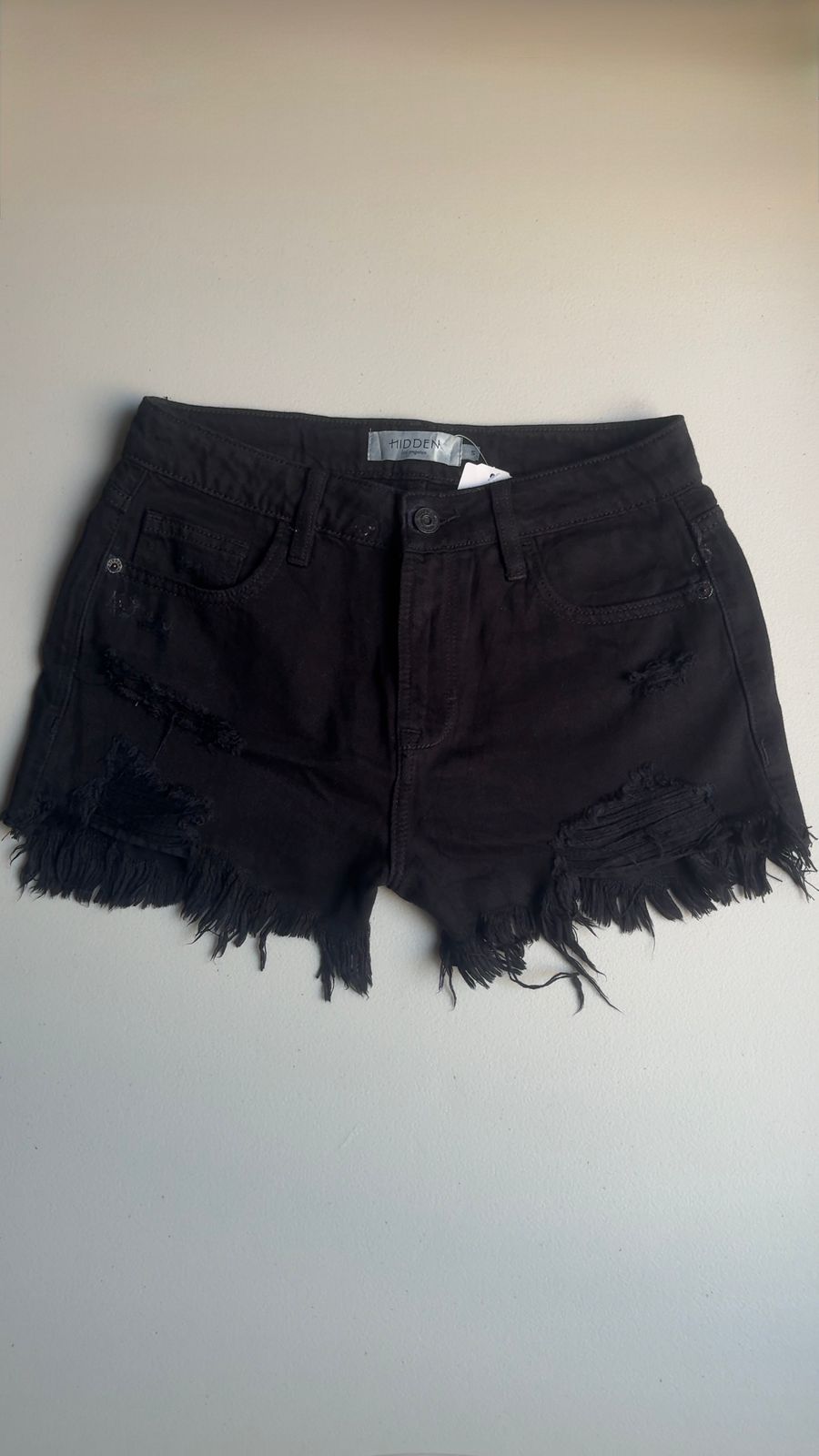 Short de mezclilla negro