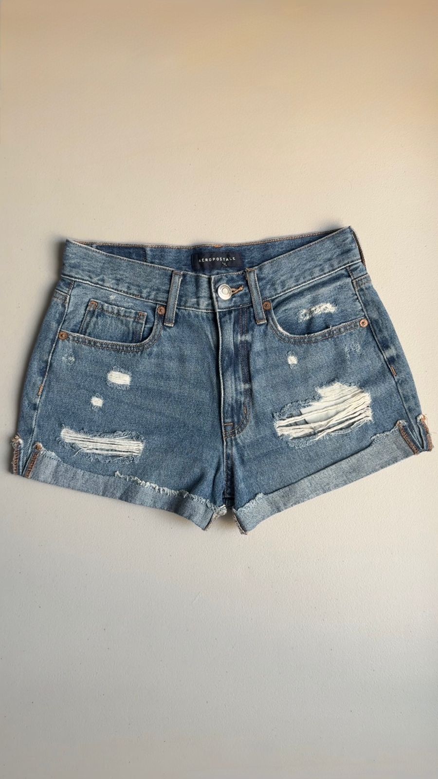 Short de mezclilla azul