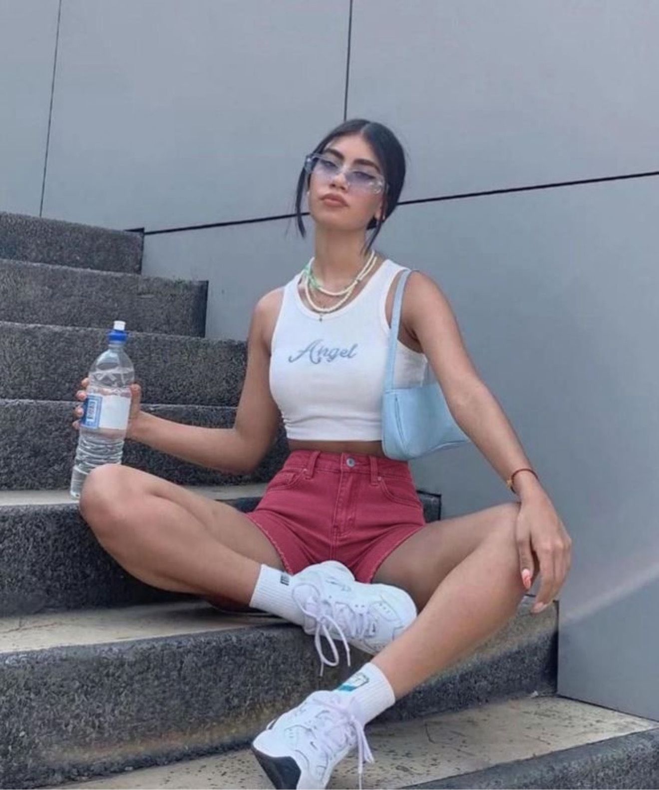 Short de mezclilla vino