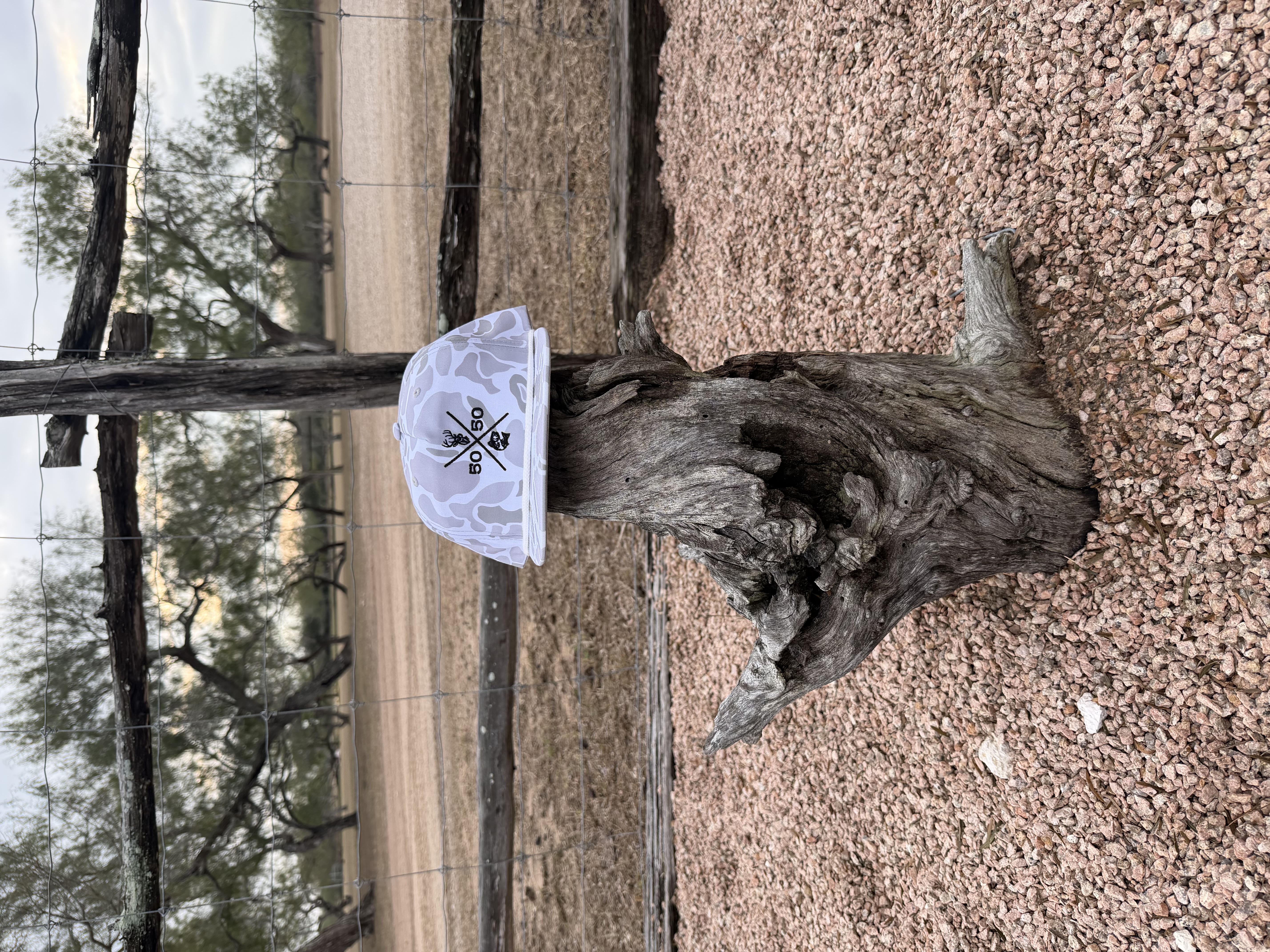 Classic White Camo Rope Hat