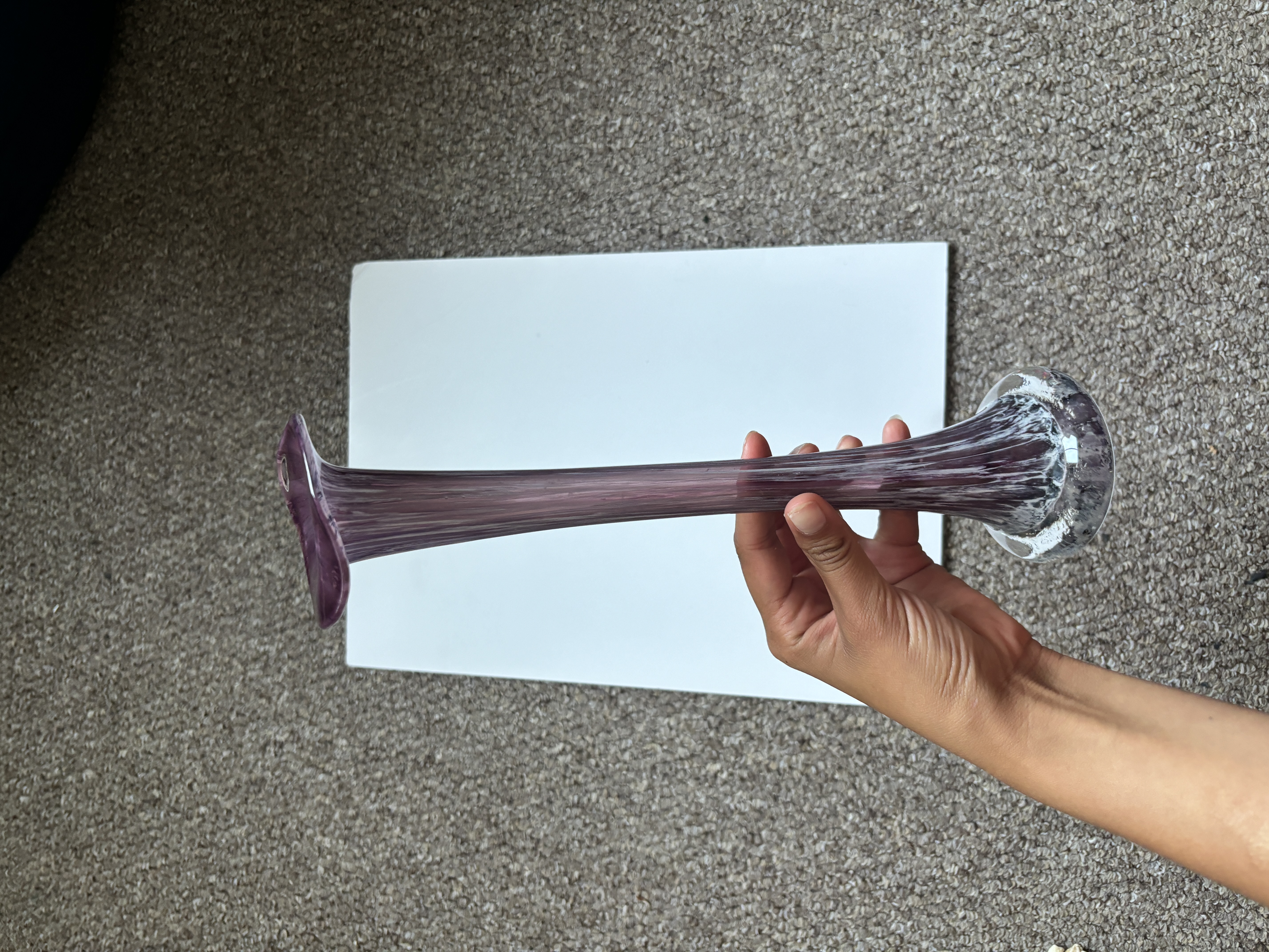 GLASS LILY VASE