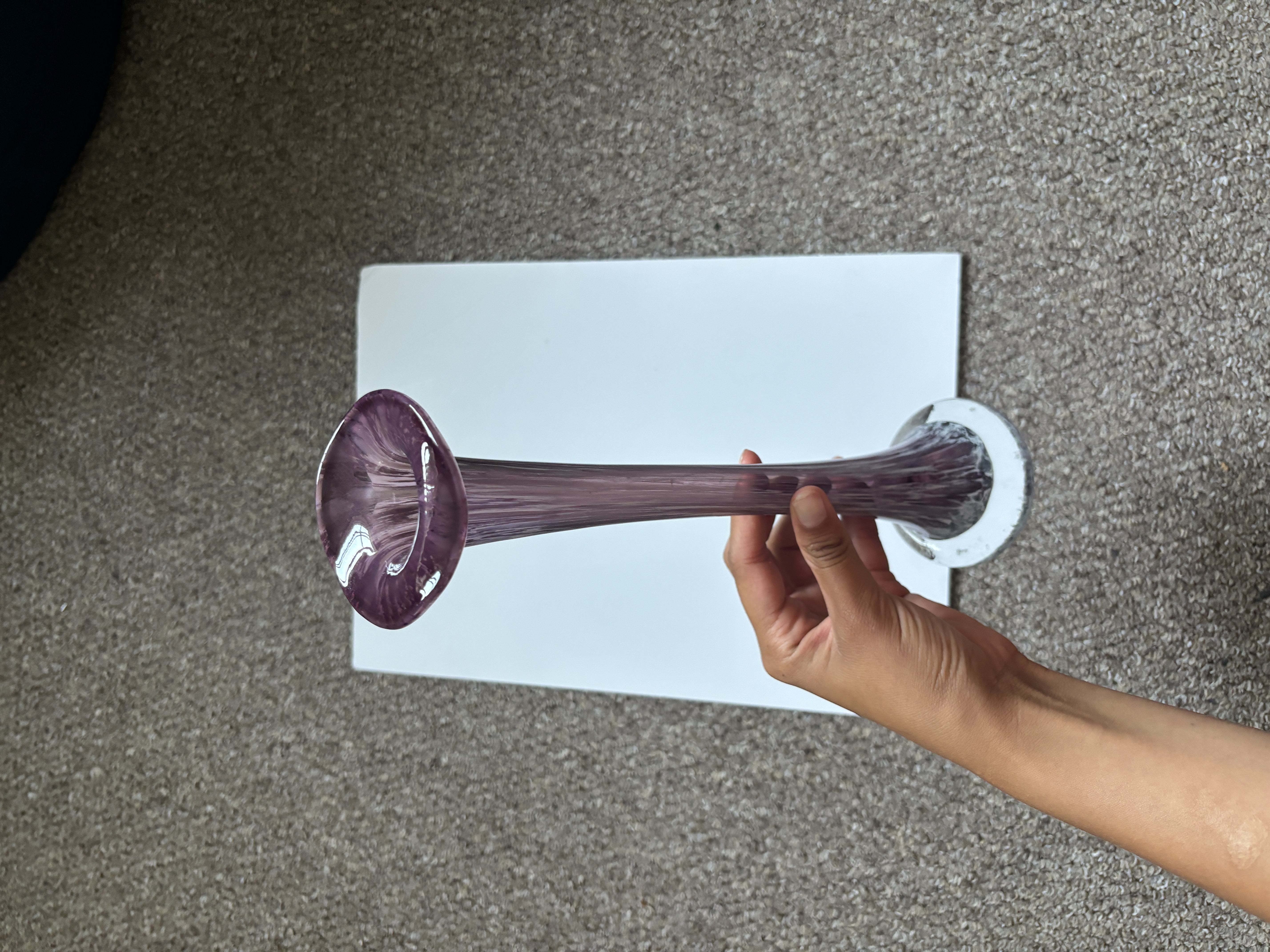 GLASS LILY VASE