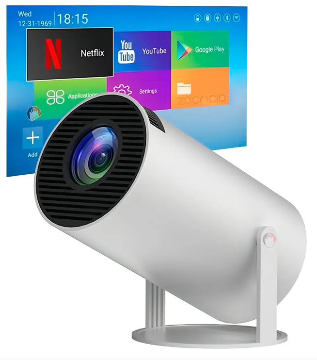 Proyector Smart Para Cine En Casa Hy300 1080hd Android 11 Co Color Blanco