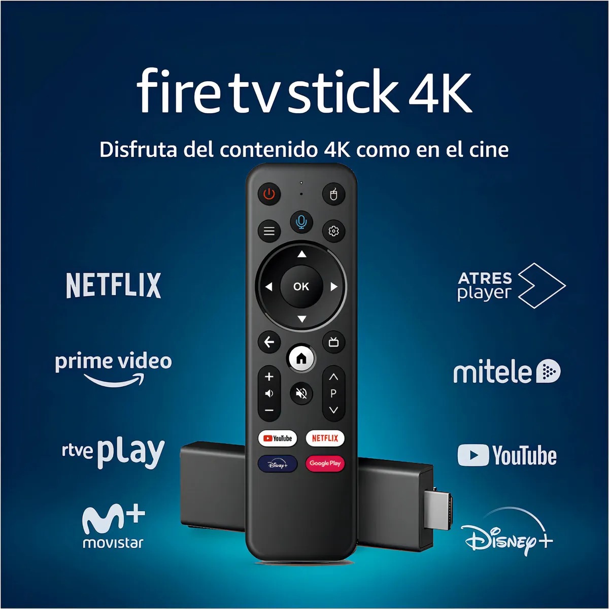 Fire Tv Stick 10k Amazon Control De Voz