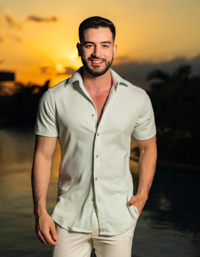 Camisa Palm Beach Texturizada M/C