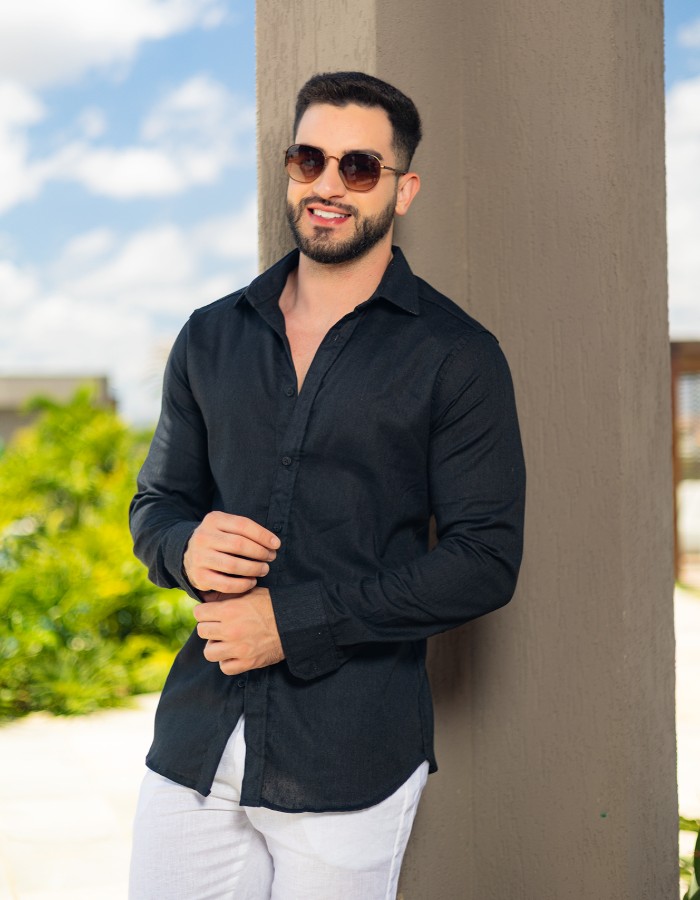 Camisa Linho Premium Lisboa M/L