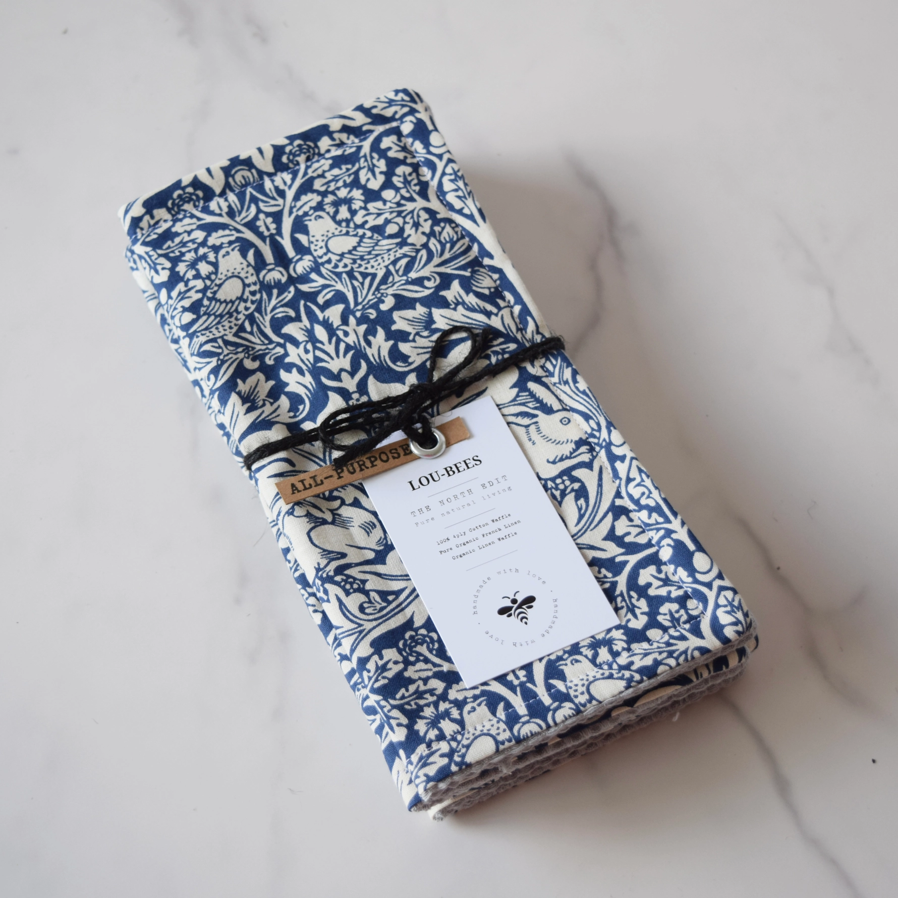 Dish Cloths, Eco Friendly, Reusable William Morris Cloths, Rabbit