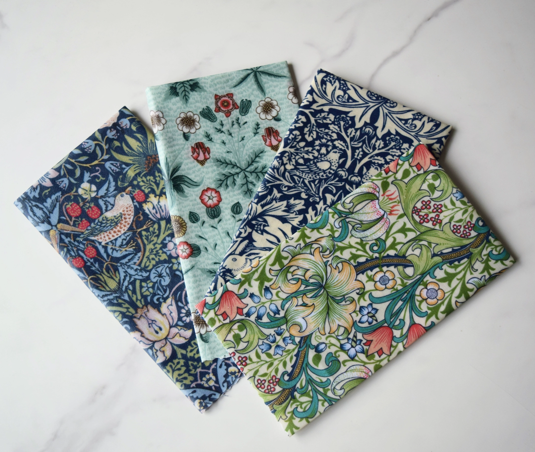 Beeswax Wraps William Morris -Set of 3 Eco Food Covers