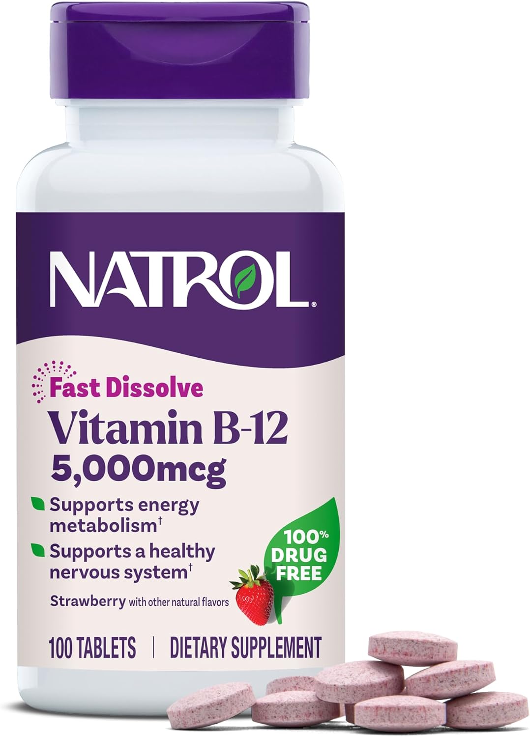 Vitamina B12 5000 mcg Disolución rápida
