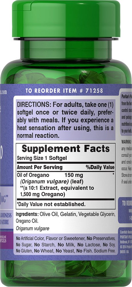 Aceite de orégano en cápsulas