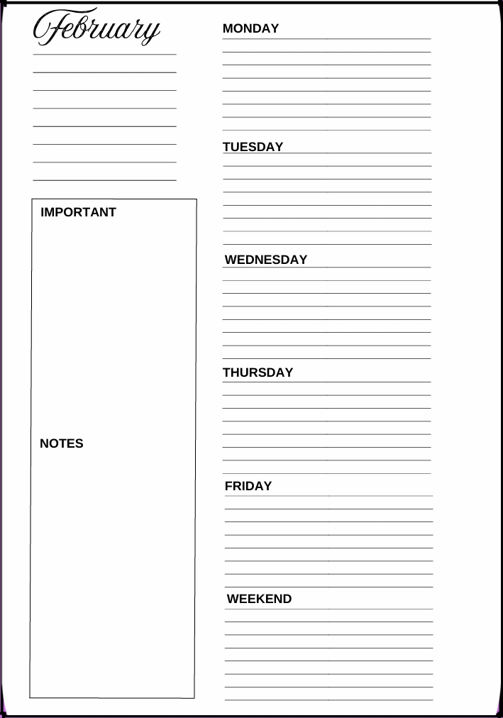 7Days Ahead Digital Planner