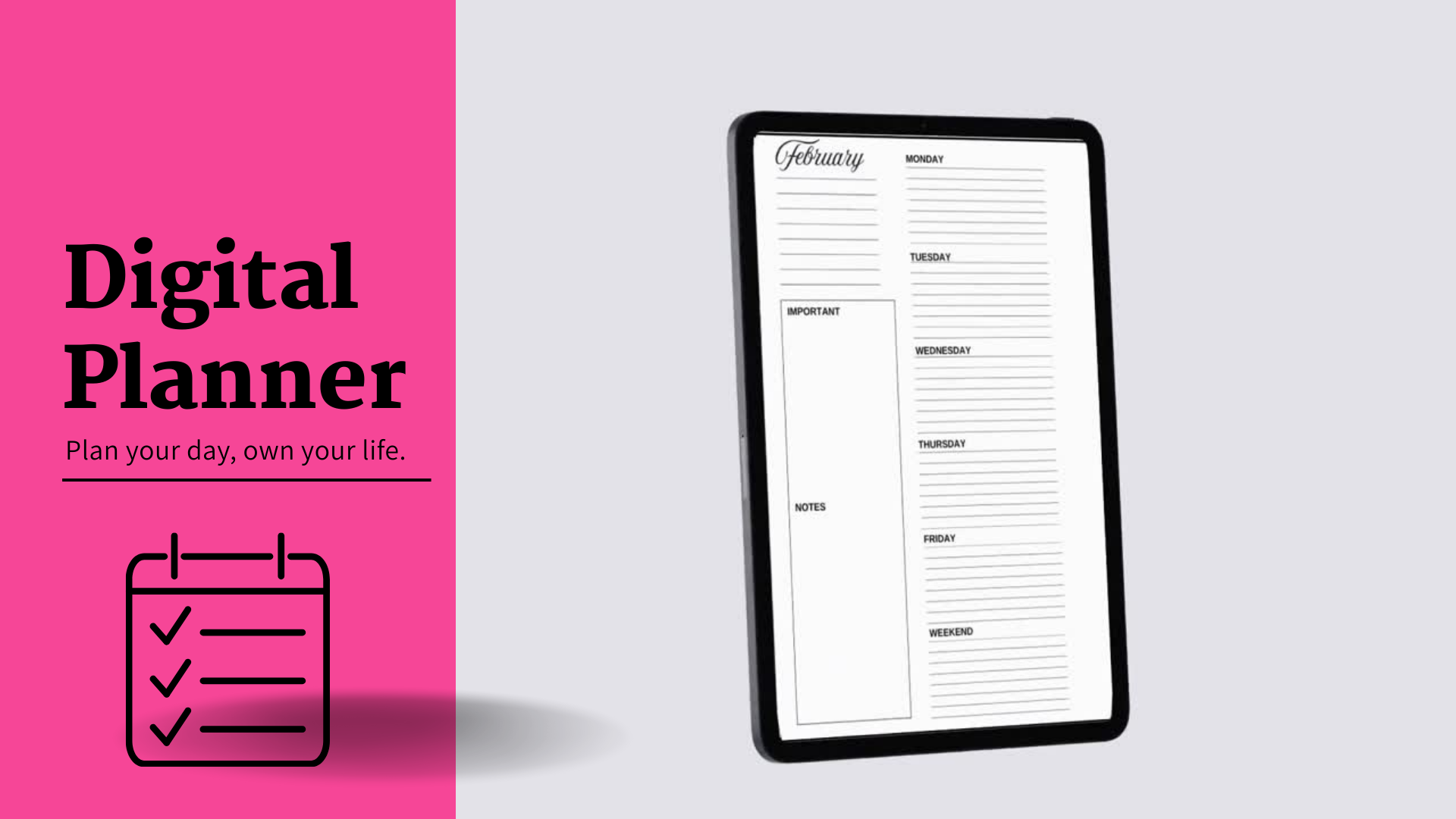 7Days Ahead Digital Planner