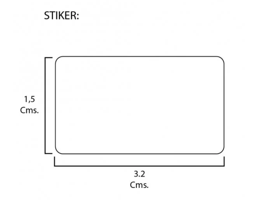 Rollo de Etiquetas 32mmx15mm (10.000 unds x rollo)