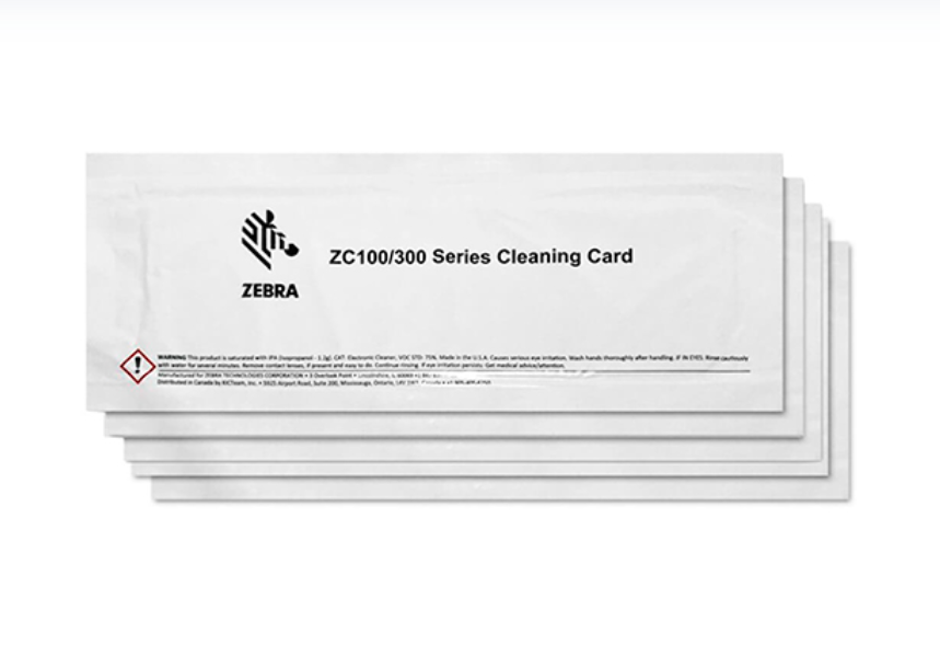 Tarjeta de limpieza Zebra ZC100/300