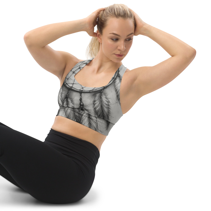 Recycled Longline "Dreamcatcher" Sports Bra