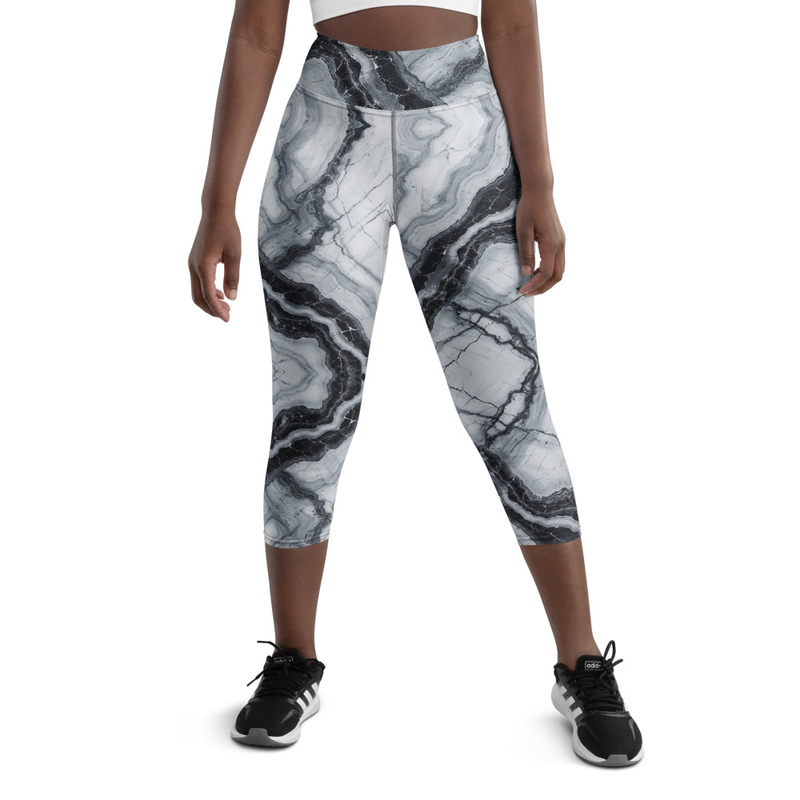 Yoga "marble" Capri Leggings