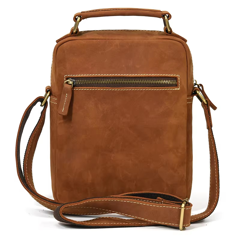 Leather Crossbody Messenger Bag
