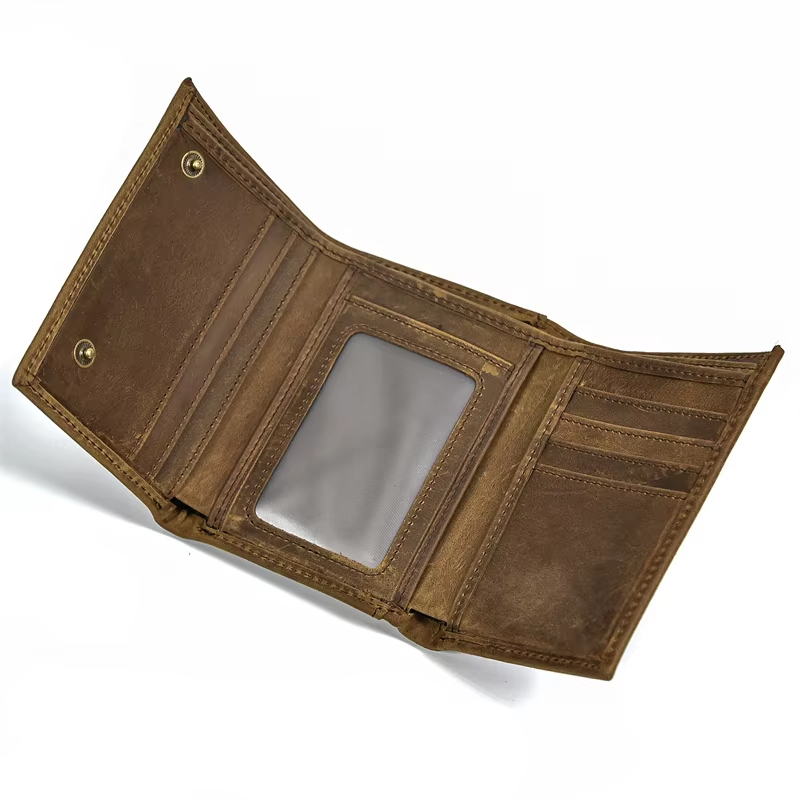 Vintage Leather Chain Wallet