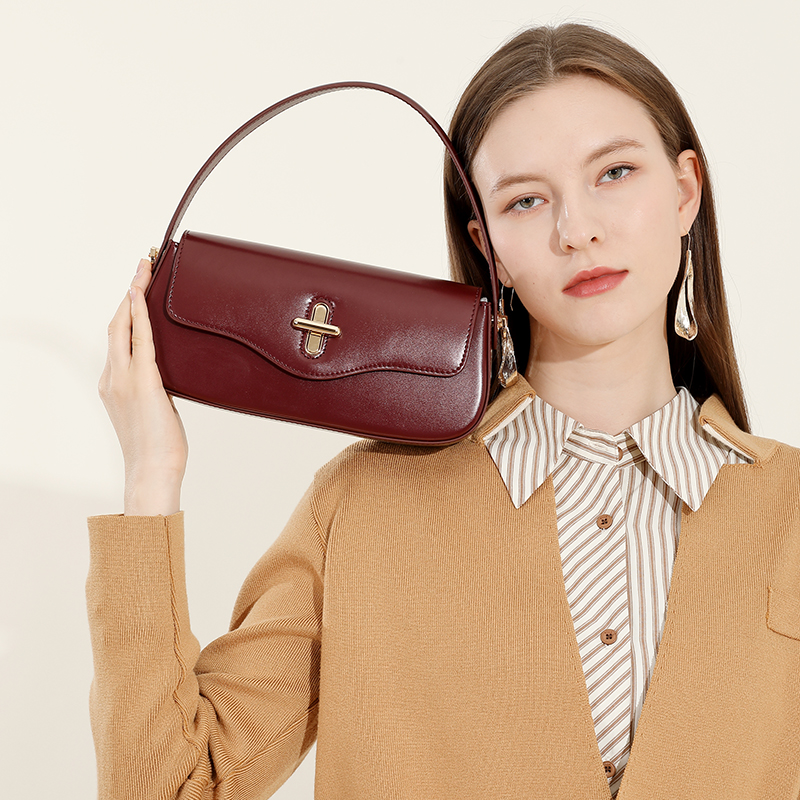 Classic Maroon Shoulder Bag