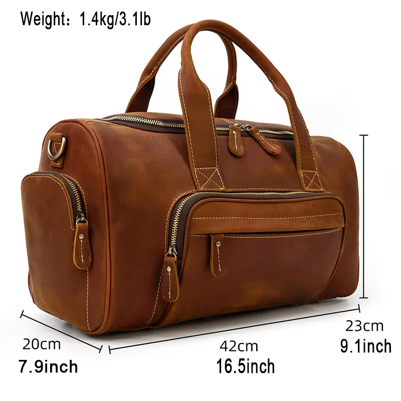 Genuine Leather Duffle Bag