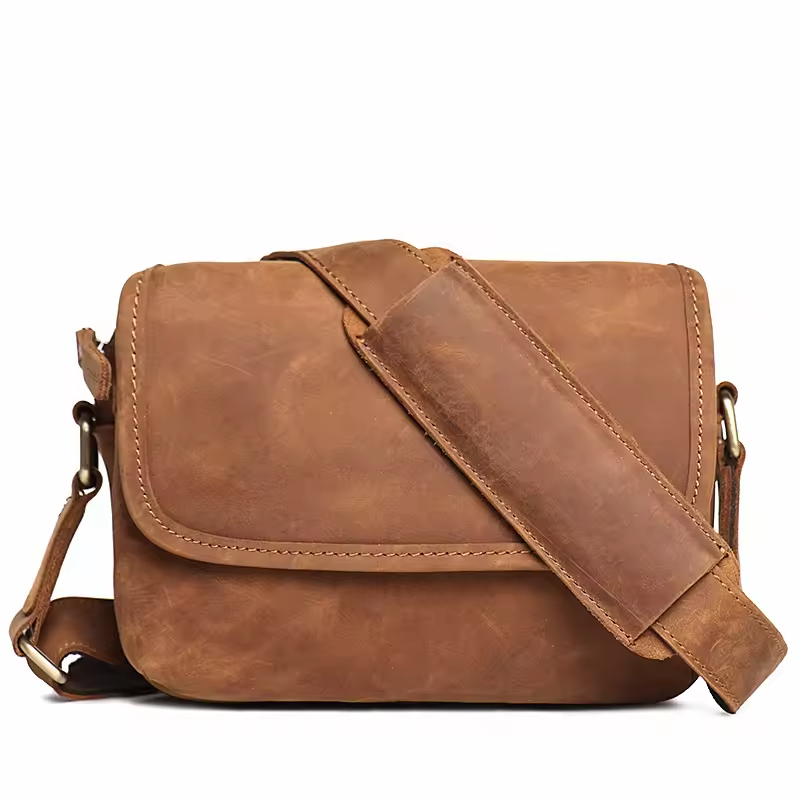 Vintage Leather Crossbody Bag