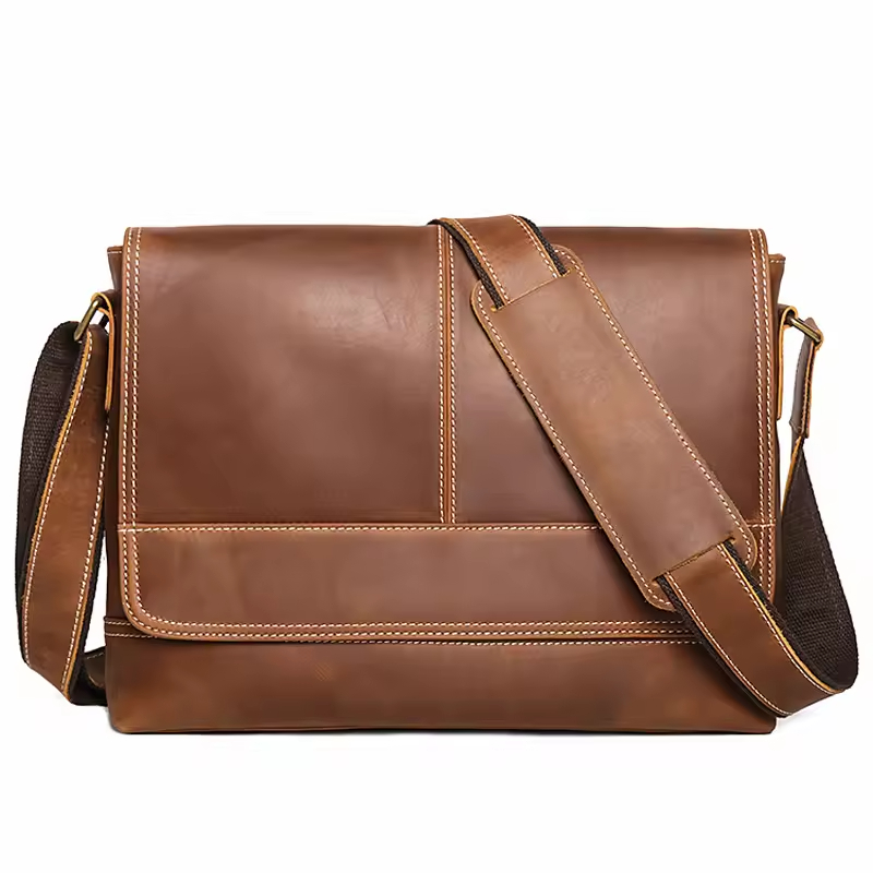 Leather Messenger Bag