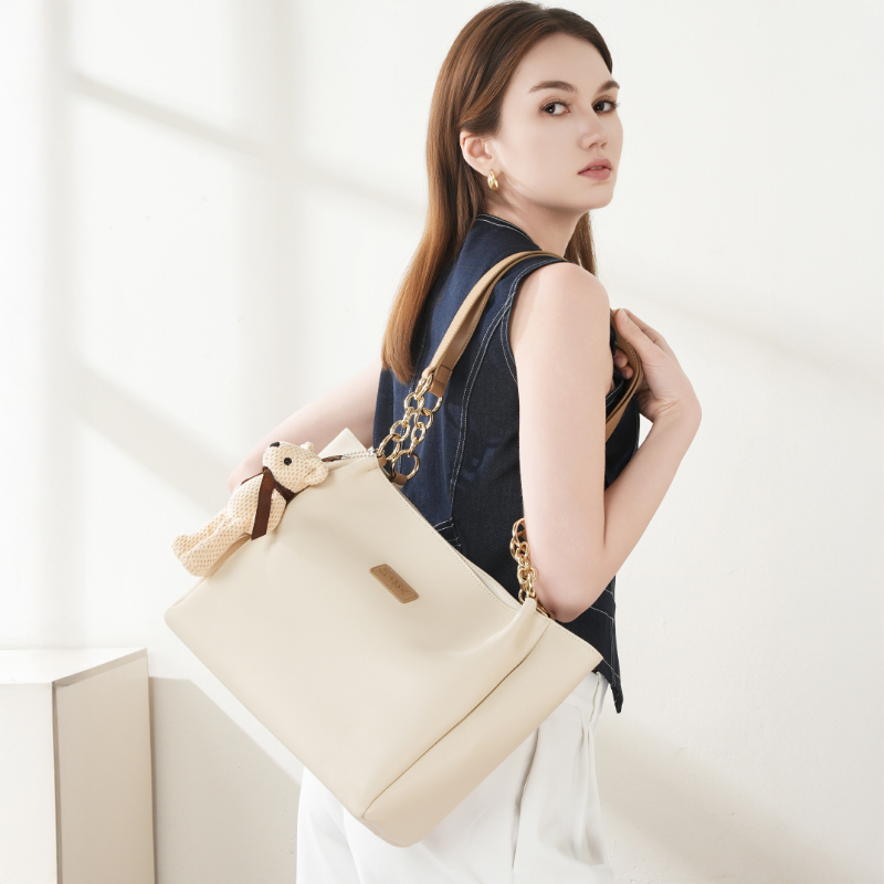Elegant Beige Tote Bag