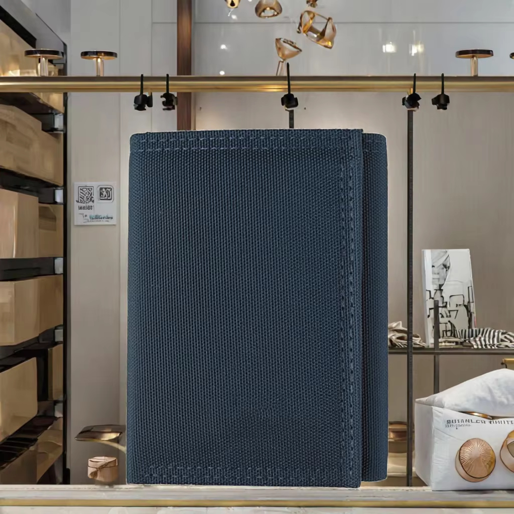 Navy Nylon Wallet