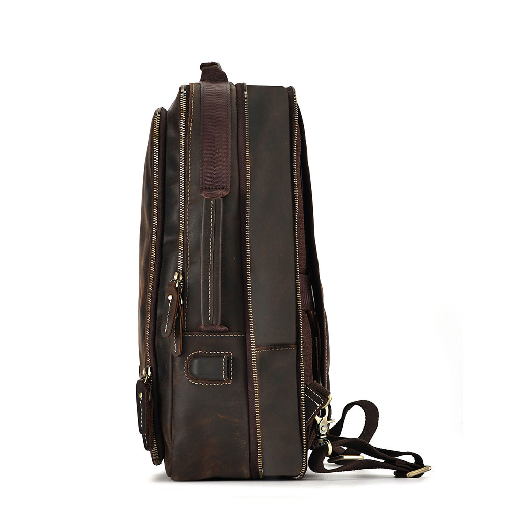 Leather Laptop Backpack