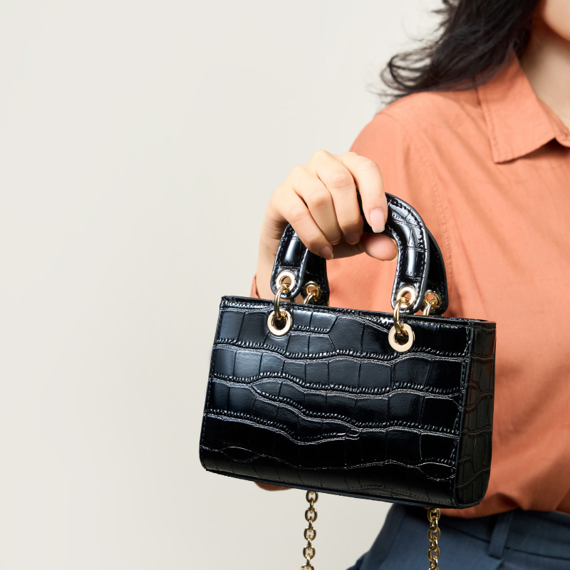 Crocodile Pattern Mini Handbag